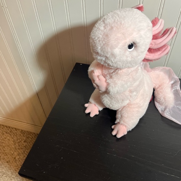 Douglas Pink Axolotl Plush Stuffed Animal Iridescent Tail Sparkle New W/O Tags - Picture 10 of 16